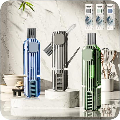 3Pcs 4 in 1 Cup Lid Gap Cleaning Brush Set,Multifunctional Crevice Cleaning Brush for Bottle,Multipurpose Bottle Cleaner with Compact Design Tiny Silicone Cup Holder Cleaner Tool,Kitchen Gadgets