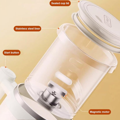 Self Stirring Coffee Mug-Automatic Magnetic Stirring Cup for Easy Mixing | USB Rechargeable with 304 Stainless Steel Interior,Silicone Lid,Ideal for Coffee,Cocoa,Milk