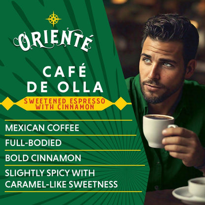 Oriente Dark Roast Instant Coffee, 40 ct, Sweetened Espresso – 100% Arabica Coffee, Instant Hot or Iced Coffee - Just add water