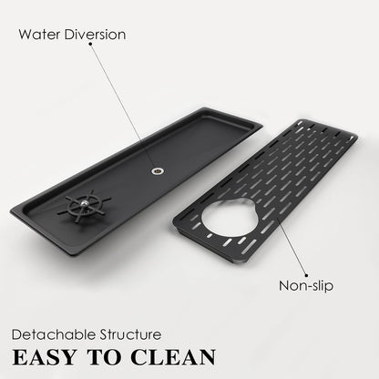 KF25-Black Stainless Steel Bar Glass Pitcher and Drip Tray Washer for Home Kitchen Hotel Cafe Restaurant