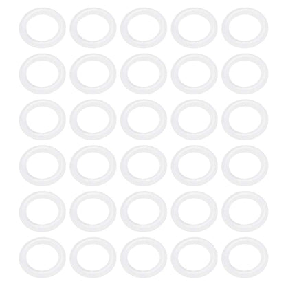 [30 Pcs] Silicone O-Rings White 8.5mm OD 5.5mm ID 1.5mm Width, Metric VMQ Sealing Gasket for Cup Lids, Coffee Maker, Brewing Fitting, Washer, Filter, Pump, Plumbing, Hose, Gauge, Auto, Machine