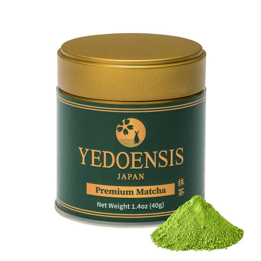 YEDOENSIS Premium Matcha - Organic Authentic Japanese Green Tea Matcha Powder, JAS Certified Organic Vegan Gluten-Free (40g)