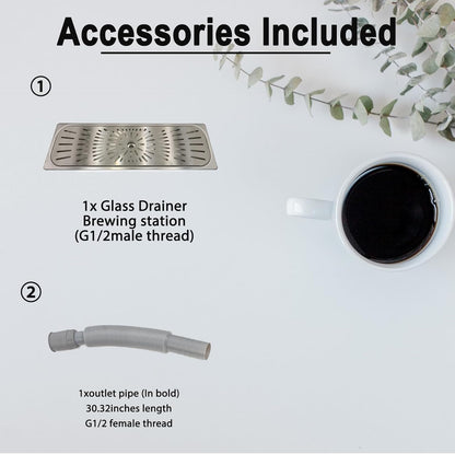 Stainless Steel Drip Tray - Perfect for Homes, Clubs, Bars, Cafes, Restaurants, Hotels, Or Commercial Use - Easy to Clean, No Drainage Required (6.4 * 20.9inch)