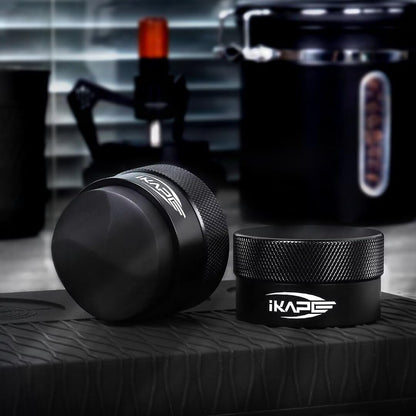 IKAPE 51MM Coffee Distributor, Black Design of Bottom Propeller, Gravity Adaptive Espresso Distributor Fits All 51MM Espresso Portafilter, Compatible with 51MM Delonghi Bottomless Portafilter