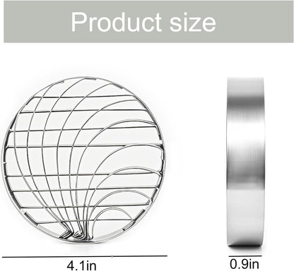 Concha Cutter Mexican Bread Mold - 4.1 Inch Stainless Steel, Two-Sided Concha Stamp for Pan Dulce, Premium Metal Bread Shape Cutter, Cortadora De Pan Mexicano