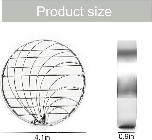 Concha Cutter Mexican Bread Mold - 4.1 Inch Stainless Steel, Two-Sided Concha Stamp for Pan Dulce, Premium Metal Bread Shape Cutter, Cortadora De Pan Mexicano