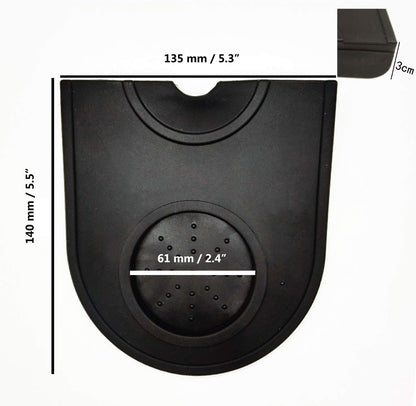Coffee Tamper Mat Silicone Corner Tamping Mat (Small)