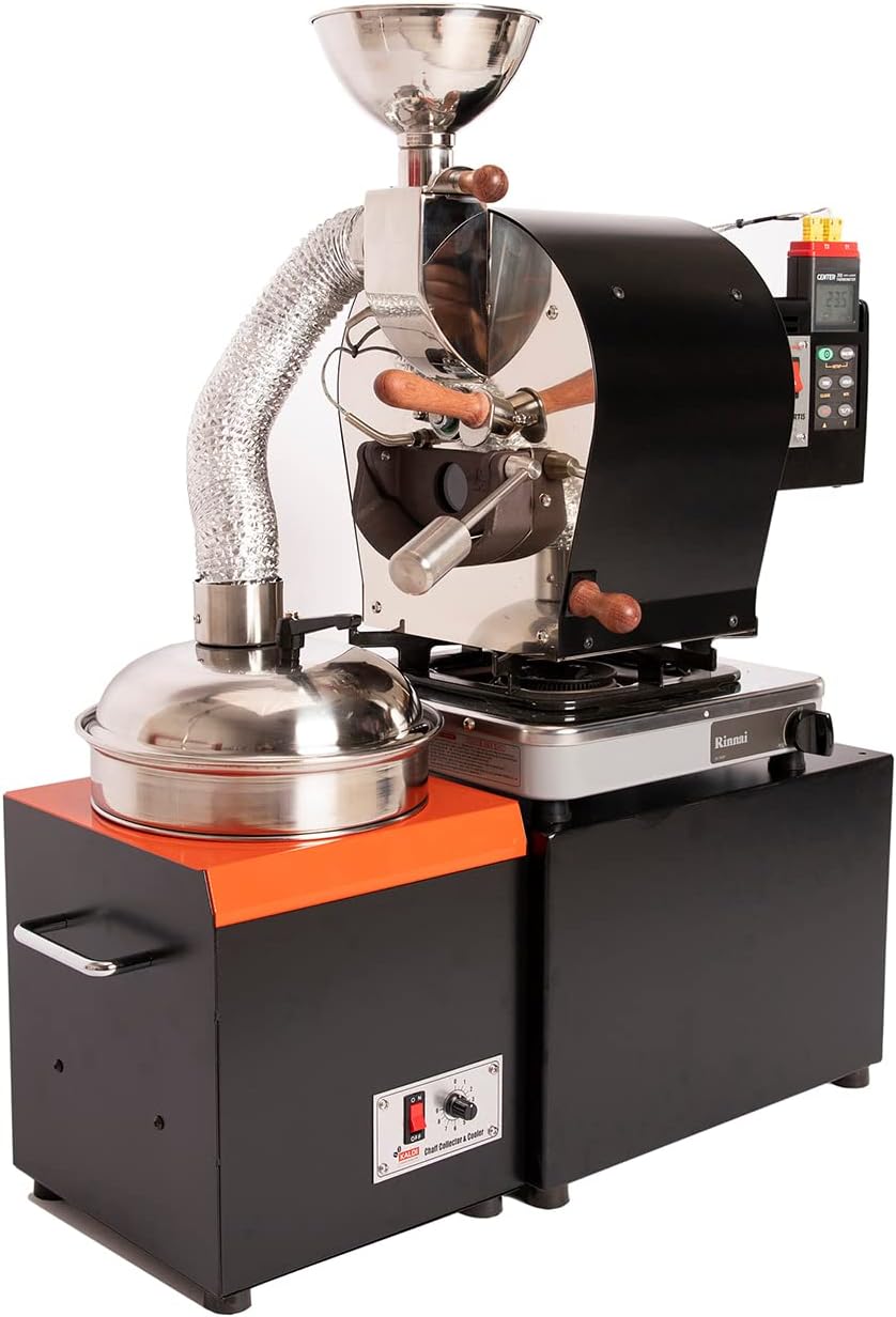 KALDI Fortis Coffee Roaster (Direct Flame Type, Dual Data Logger Thermometer)