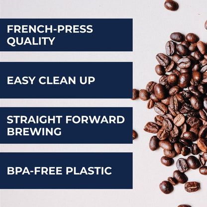 Clever Coffee Dripper and Filters, Large 18 oz, Original Classic Design, Safe BPA Free Plastic, Drip Coffee Maker, Pour Over, 100 Filters, Coaster and Lid