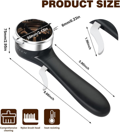 Espresso Coffee Machine Cleaning Brush, 360° Cleaning Push-Up Coffee Maker Brush, Espresso Machine Brush Coffee Cleaning Tool for 2ears 58mm E61, Flair 58, ECM, Rocket, Sanremo, Synesso, Slayer, VBM