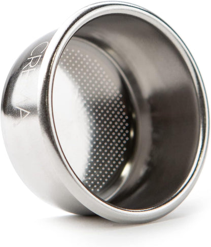Crema Coffee Products 54mm Filter Basket | Triple Shot Non-Pressurized Stainless Steel Basket | Compatible with Breville 54mm Portafilters | Precise Tapered Profile for Consistent Espresso Shots