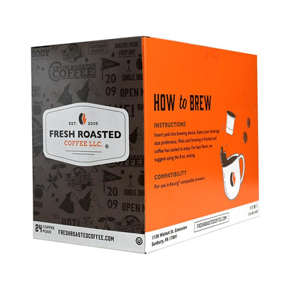 Fresh Roasted Coffee, Tanzanian Peaberry, Light Roast, 24 Pods for K Cup Brewers
