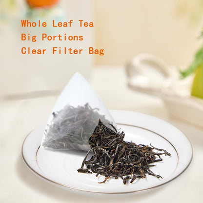 XIEJINJI Premium Assam Black Tea - Eco-Conscious Black Tea Bags - Resealable Bag - 3.2g x 50 Count - English Breakfast Tea - Repeated Brewing