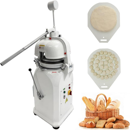 TECHTONGDA Dough Divider Rounder 36pcs Dough Ball Cutter Pizza Roll Ball Forming Machine Electric Dough Cutting and Rounding Machine for Hamburger Bread Pizza Bakery 0.7og-2.5oz