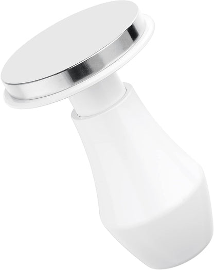 Normcore 58.5mm Espresso Coffee Tamper V4, Spring Loaded Tamper with 15lb/25lb/30lb Interchangeable Springs, Compatible with 58mm Portafilter Baskets, Non-stick coating White