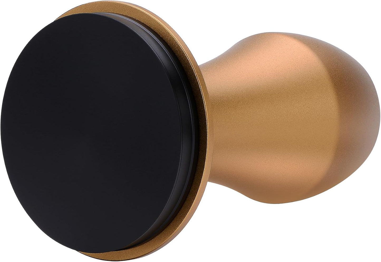 Normcore 58.5mm Coffee Tamper V4, Espresso Barista Hand Tamper, Spring Loaded Tamper With Titanium PVD Coating Flat Base, Bronze Anodized Aluminum Handle, Compatible with 58mm Espresso Machine