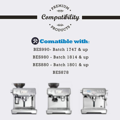4 Pack Replacement Water Filter Compatible with Breville Sage Claro Swiss For Oracle Barista Bambino Espresso Coffee Machine Part #BES008WHT0NUC1