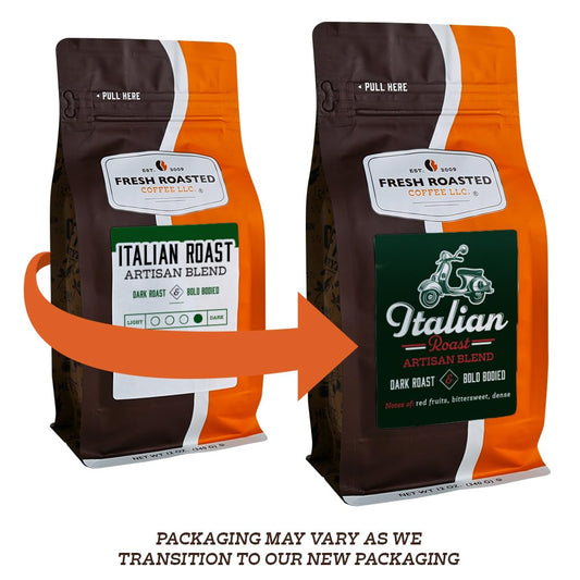 Fresh Roasted Coffee, Italian Roast, 5 lb (80 oz), Dark, Kosher, Ground