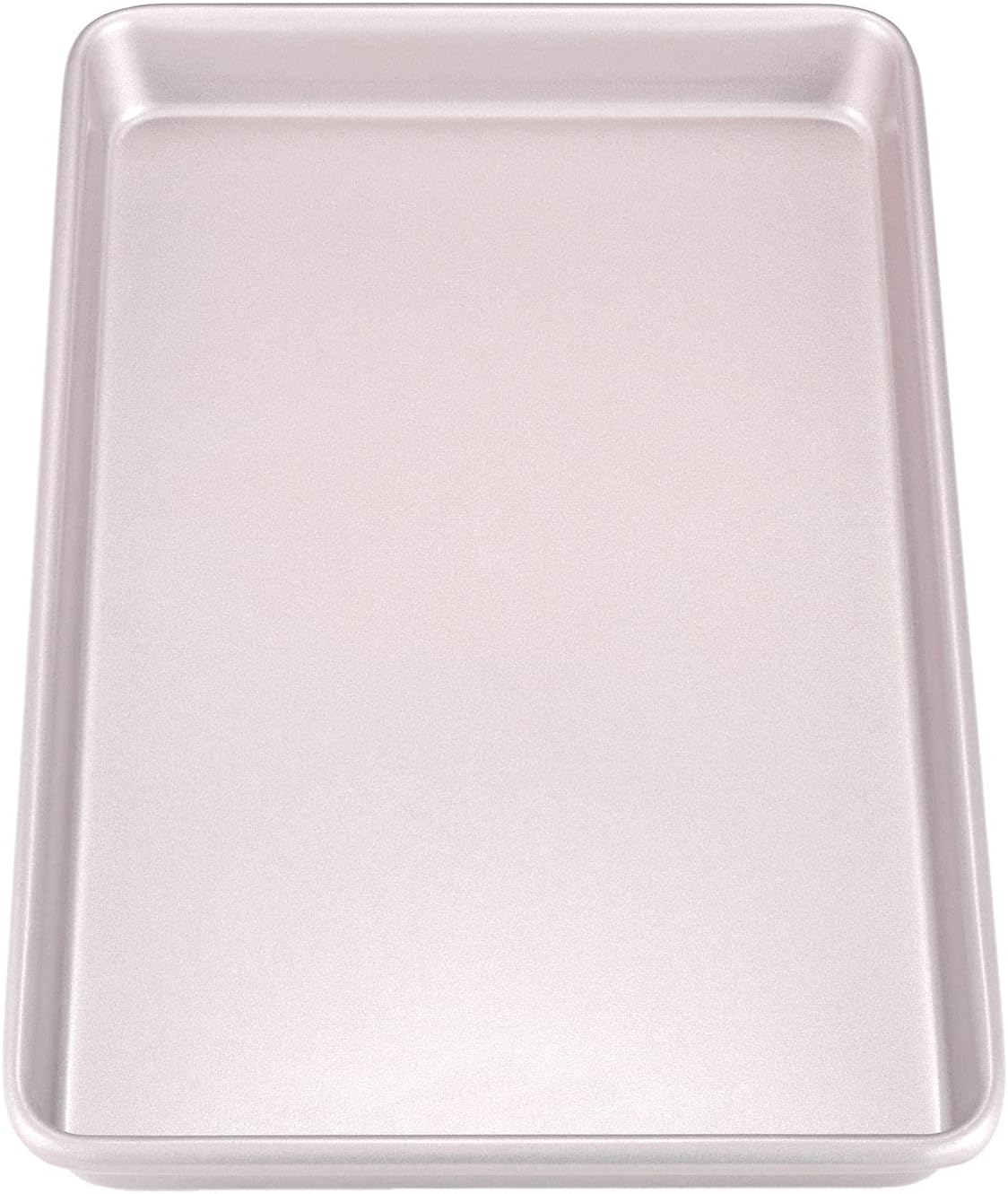 CHEFMADE 17-Inch Baking Sheet Pan, Non-Stick Carbon Steel Rimmed Cookie Sheet Pan for Oven Roasting Meat Bread Jelly Roll Battenberg Pizzas Pastries 12.8" x 17.7" x 1.1" (Champagne Gold)