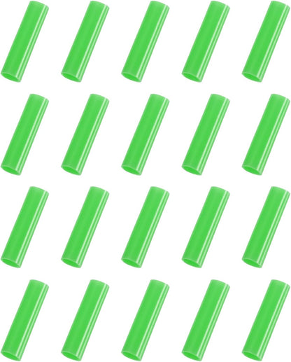 uxcell 20Pcs Silicone Straw Tips, Metal Straw Covers, Soft Reusable Straws Tips Fit for 8mm/0.31" OD Stainless Steel Straws (Green)