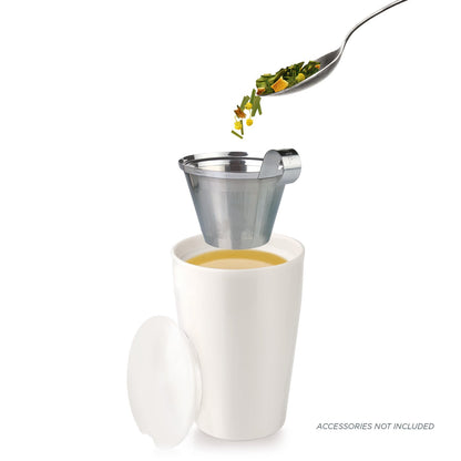 Tea Forte Ginger Lemongrass Premium Organic Loose Leaf Caffeine-Free Herbal Tea Blend Canister, Makes 35-50 Cups