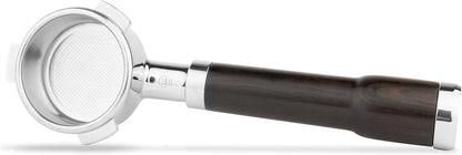 LILQ 54mm Spouted 3 Ears Portafilter Compatible with Breville Machines Stable Handle (Blackwood Fusion, 54mm Double Spouts)