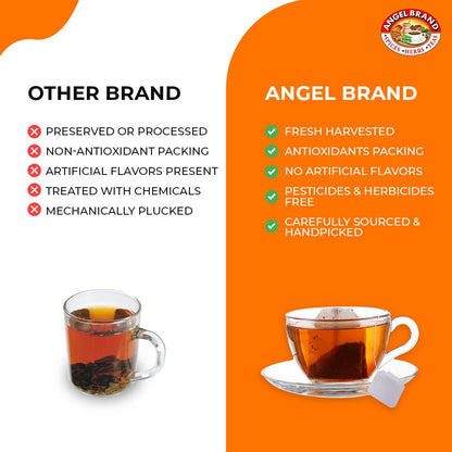 Angel Brand Soursop Tea Bags 25 – Pack 3 – Tea Bags for Health Benefits and Immune Support Famous in Jamaican Culture - Graviola Soursop Leaves gives Taste, Vitamins & Minerals