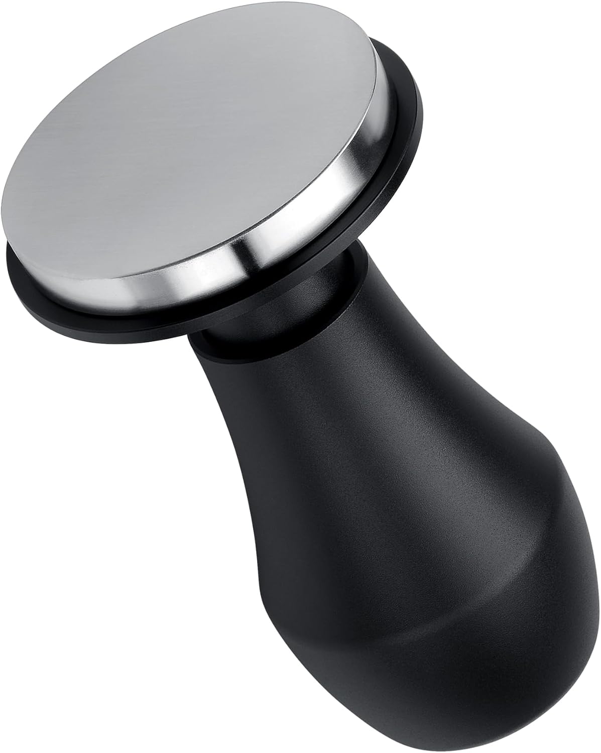 Normcore 49.7mm Coffee Tamper V4.1, Spring-loaded Tamper with Click Feedback For La Pavoni Pre-Millennium, ROK Espresso Maker, Black