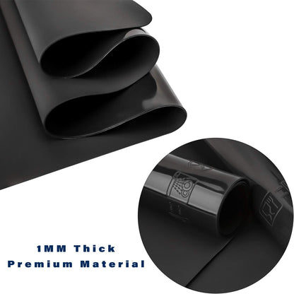 Gartful Black Extra Large Silicone Mat, 23.6 x 15.7 inches Silicone Craft Sheet, Resin Casting Molds Mat, Countertop Protector, Placemat Table Saver Pad, Reusable Nonstick Nonskid