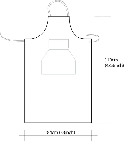 Artist apron/Long apron (Vandyke Brown)