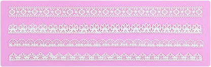 Embossing Lace Fondant Molds, Silicone Lace Mold for Cakes Decorating, Silicone Molds for cake lace Mat Craft Tools