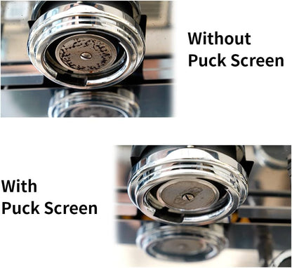 watchget 58.35mm Espresso Puck Screen, Lower Shower Screen 1mm Thickness 150μm Metal Reusable 316 Stainless Steel Fine Coffee Filter Mesh for Espresso Protafilter Basket 58mm