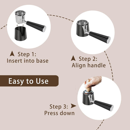 Coffee Tamper Base Compatible with Ninja Espresso ES601/ES701,Handheld Portafilter Support Stand For Ninja Cafe Luxe Machine,Anti-Slip Coffee Accessories Improves Tamping Stability and Extraction