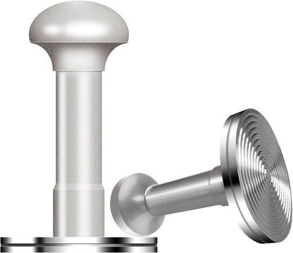 53.3mm Espresso Tamper - Premium Barista Coffee Tamper with Aluminum Handle and Stainless Steel Base, Compatible with Breville Barista Express 54mm Portafilter Basket (Gun Metal)