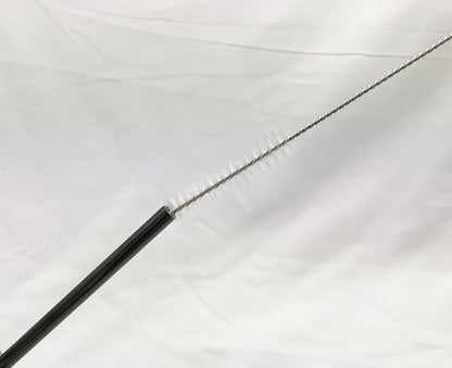 10 Pcs Stainless Steel Straws, Reusable Drinking Straws, Straight Metal Straw Sets with 2 Pcs Cleaning Brushes (10.5 Inch, Black)