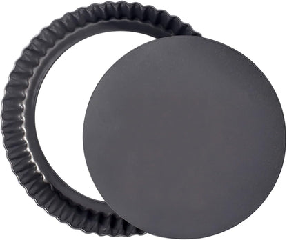 8 Inch Tart Pan Fluted Fruit Pie Pans With Removable Base Nonstick Coating Tarts Molds for Baking Supply For Pizza Tartlet Cake Quiche