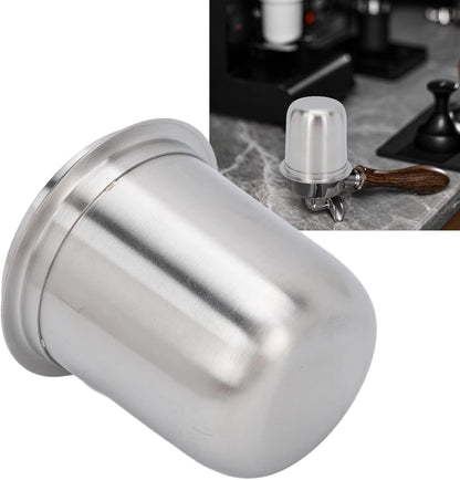 58mm Dosing Cup, Espresso Dosing Cup, Coffee Dosing Cup Fits 58mm Portafilter, 150ml Stainless Steel Universal (Brushed Silver)
