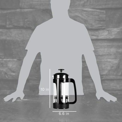ESPRO - P3 French Press Coffee Maker – Patented Double Microfilter for Sludge and Grit Free Coffee, Black, 32 oz