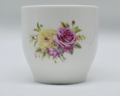 Liang baobao Porcelain Teacup, 5oz Cups Painted Flowers Coffee Tea Water Pot Ceramic Kettle Tea pot Accessories (cup*4)