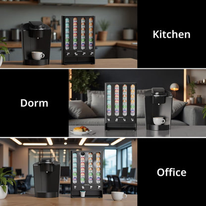 K Cup Holder Creative Coffee Pods Storage Stand Vending-Style K Pod Dispenser K Cup Organizer for 28 Pods