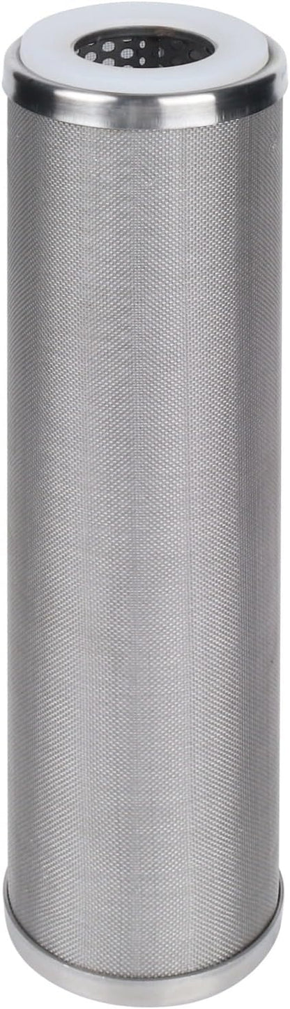 Amwater Stainless Steel Cleanable Wire Mesh Filter Cartridge 10”Length,2.5"OD(150 Micron)