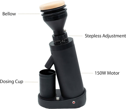 MiiCoffee D40+ Single Dose Coffee Grinder (Black)