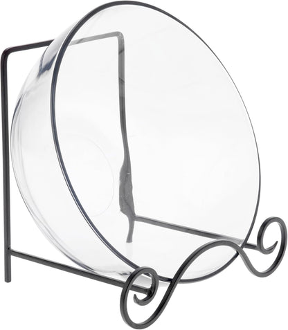 Bard's Wrought Iron Bowl or Deep Platter Stand, 9.375" H x 10.25" W x 7.625" D (For 12" - 16" Bowls or Deep Platters), Pack of 3