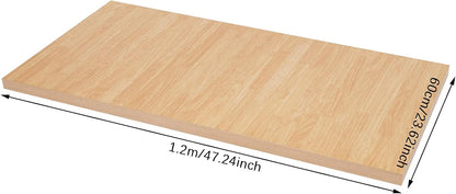 Butcher Block Countertop | 47x24in Wood Board Countertop | DIY Washer Dryer/Island/Kitchen Counter-top | countertop Cutting Board | 1102lbs Load Capacity | Wood Color | NO Base Legs, 1.38in Thick