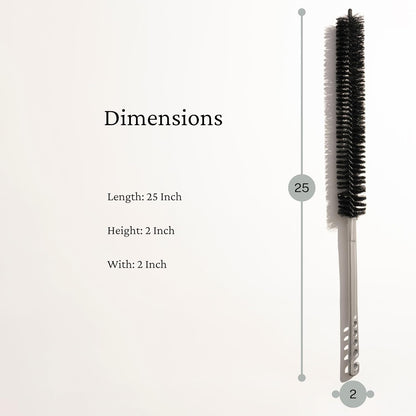 25 Inch (64cm) Flexible Lint Remover Cleaning Coil Brush for Dryers, Radiators, Refrigerators, Baseboards, and Other Special tasks. Coil Grill Brush by KONEX