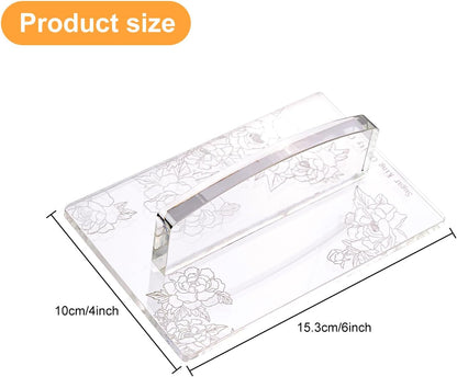 KALAIEN Fondant Smoother with Handle Acrylic Cake Smoother Tool for Icing fondant tools set-Square