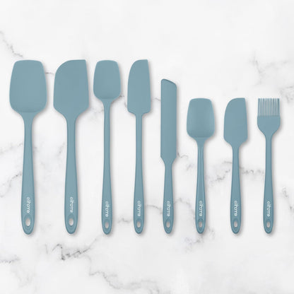 Elihome Mini Silicone Basting Pastry Brush, Cooking Brush for Oil Sauce Butter Marinades, Food Brushes for BBQ Grill Kitchen Baking, Baster Brushes Food Grade, Slate