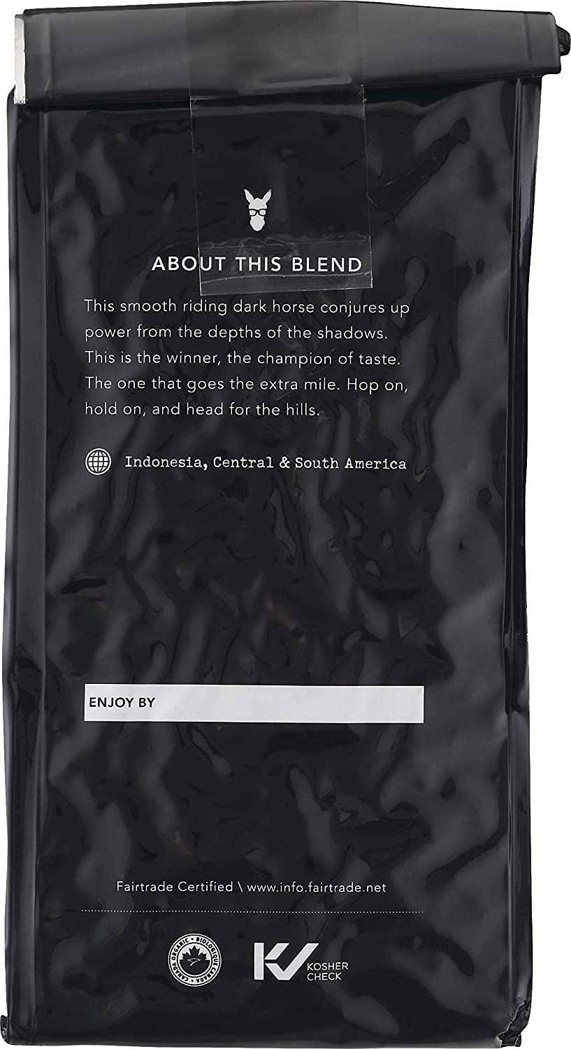 Kicking Horse Coffee, 454 Horse Power, Dark Roast, Whole Bean, 10 oz - Certified Organic, Fairtrade, Kosher Coffee 10 Ounce (Pack of 6)