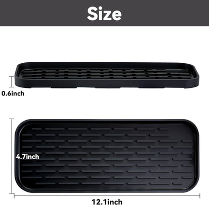 Drip Pan Compatible with 1 Gallon Drink Dispenser, 1 Pcs Silicone Tray Mat for DD&HAPP 1 Gallon Glass Drink Dispenser