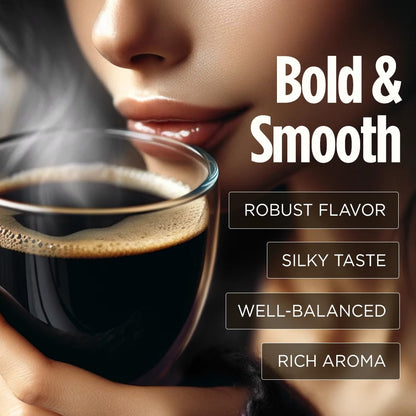 VitaCup Extra Shot Strong Coffee Pods, Bold & Intense Dark Roast w/Espresso Shot, High Caffeine, Vitamin B12, Antioxidants, Recyclable Single Serve Pod Compatible w/Keurig K-Cup Brewers, 16ct